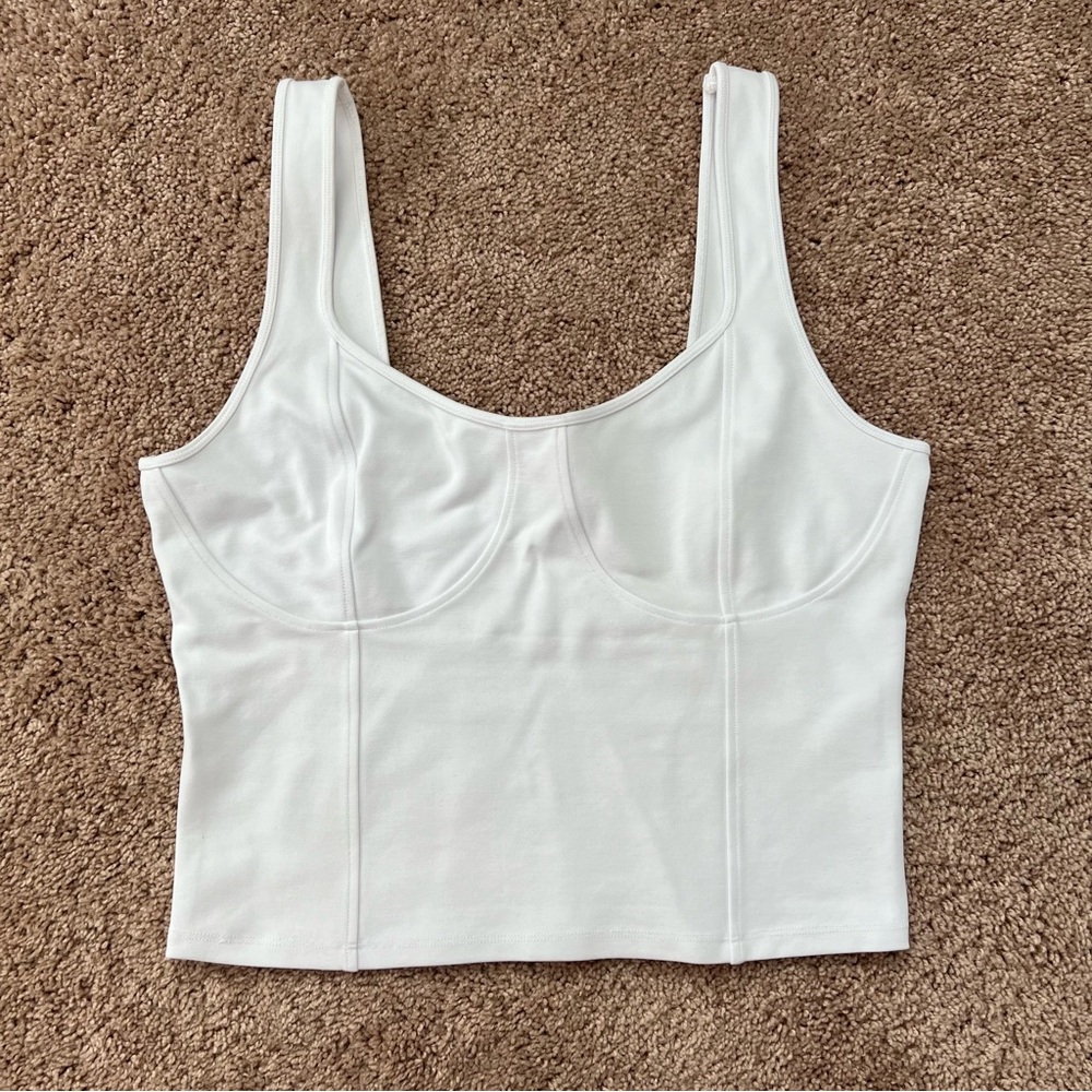Abercrombie Ponte Corset Top | Size Large | NWOT